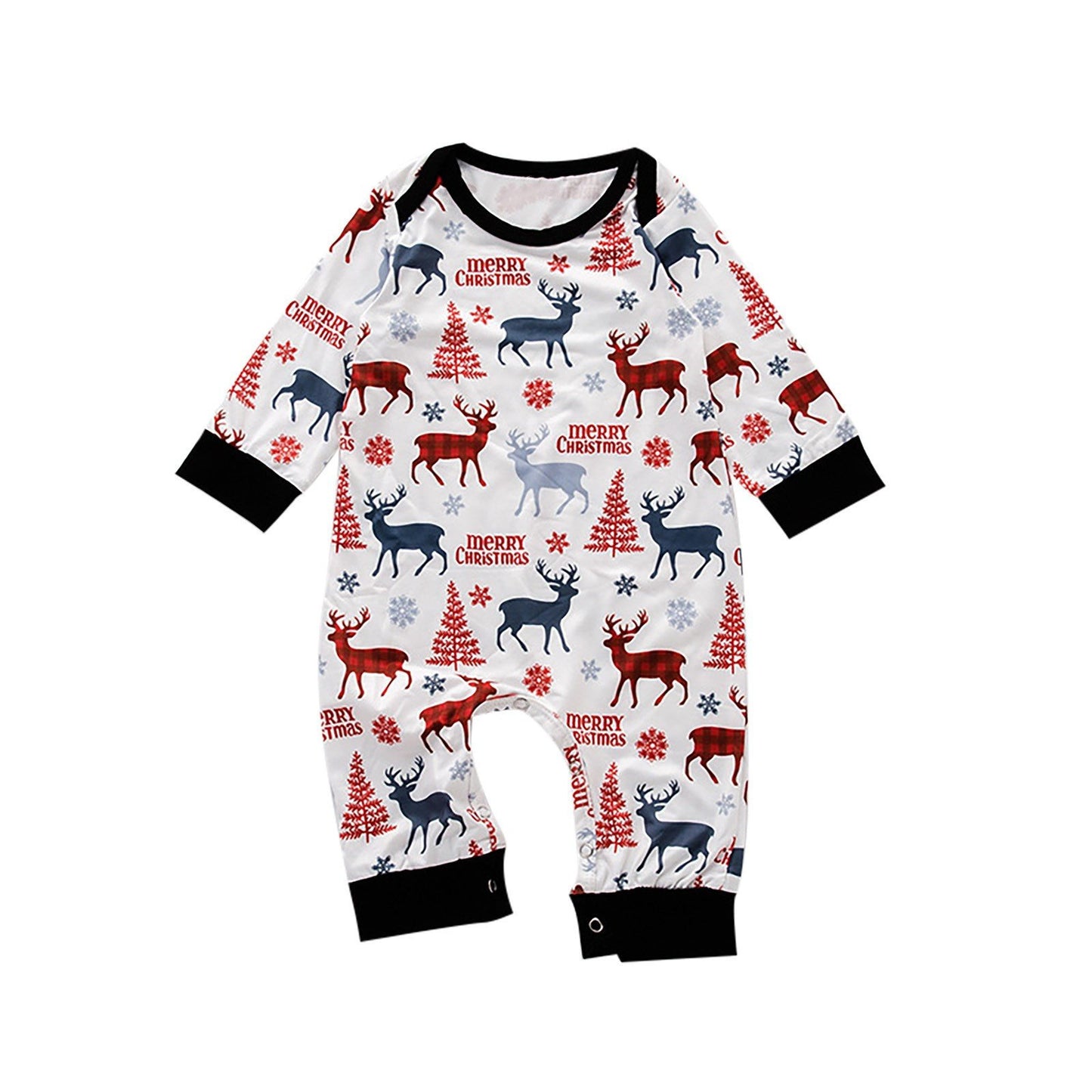 Christmas Santa Claus & Elk Parent-child Pajama Sets