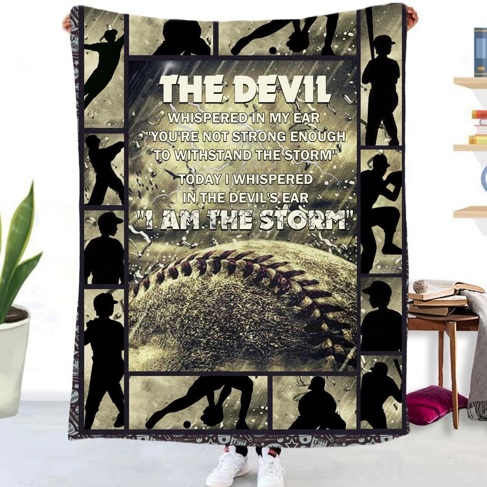 The Devil Baseball Fleece Soft Blanket--Free Shipping at meselling99