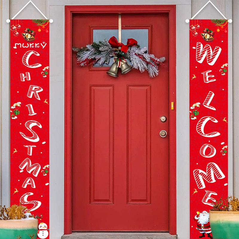 Merry Christmas Couplet Door/Porch Decoration