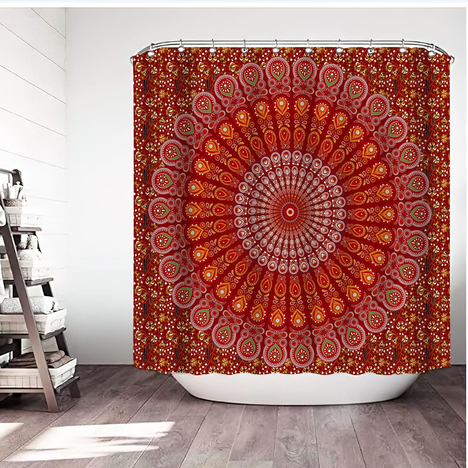 Boho Shower Curtain For Bathroom-STYLEGOING