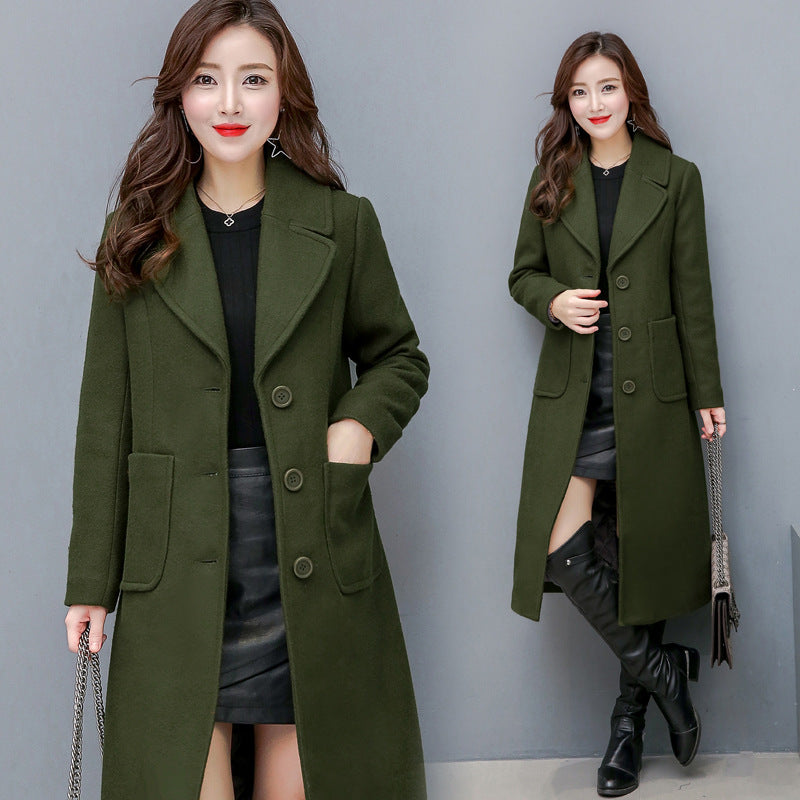 Fashion Women Winter Long Overcoat
