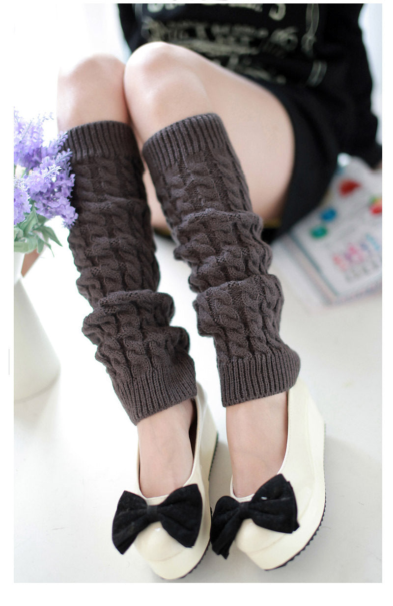 2 Pairs/set 40 cm Long Knitted Socks for Women
