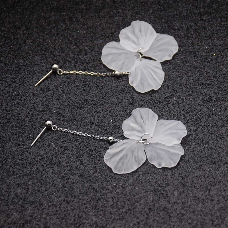 Sweety Sterling Silver Forever Flowers Women Earrings