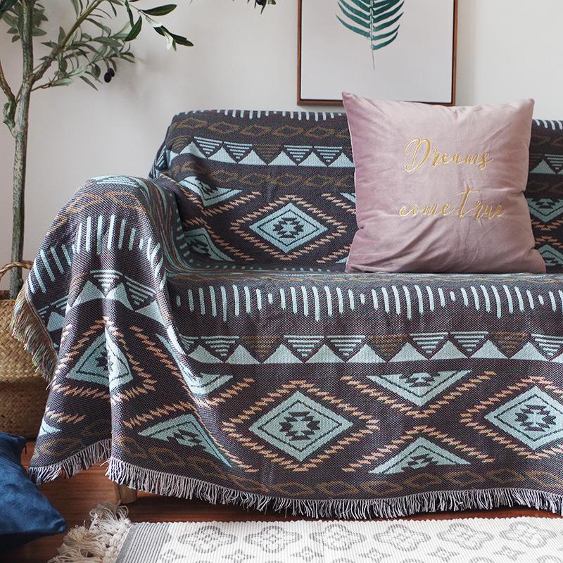Geometry Pattern Double Side Sofa Blanket--Free Shipping at meselling99