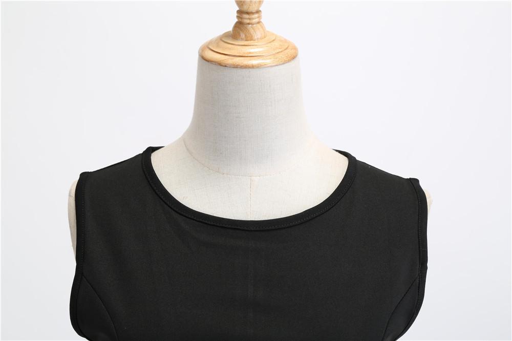 Plaid Print Sleeveless Belt Vintage Dresses-STYLEGOING