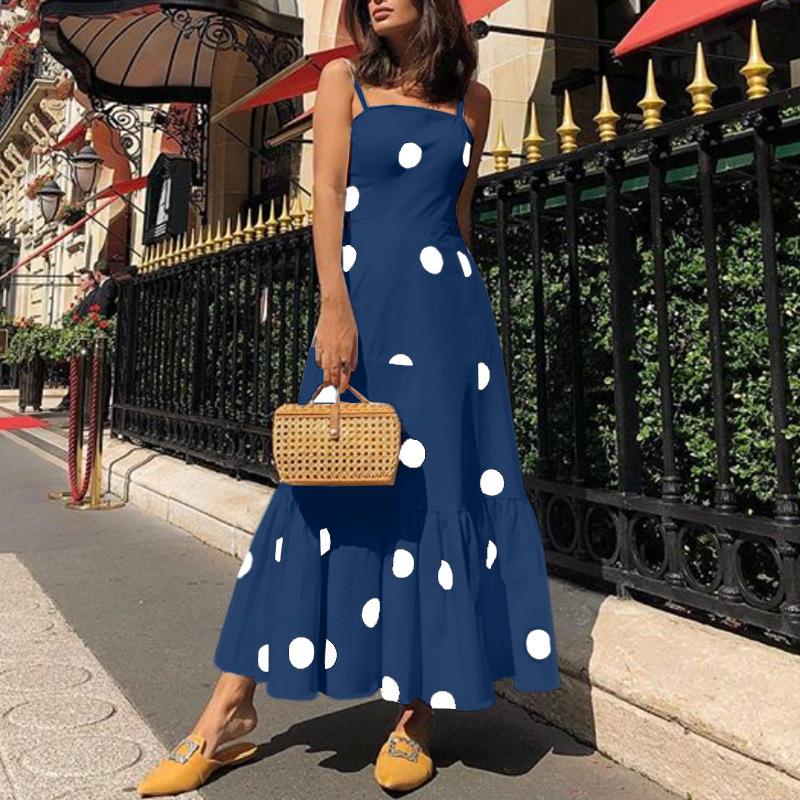 Sexy Strapless Dot Print Dresses-STYLEGOING