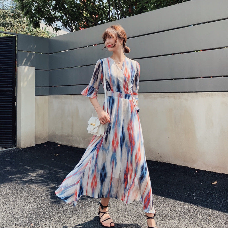 Summer Elegant Chiffon Long Dresses