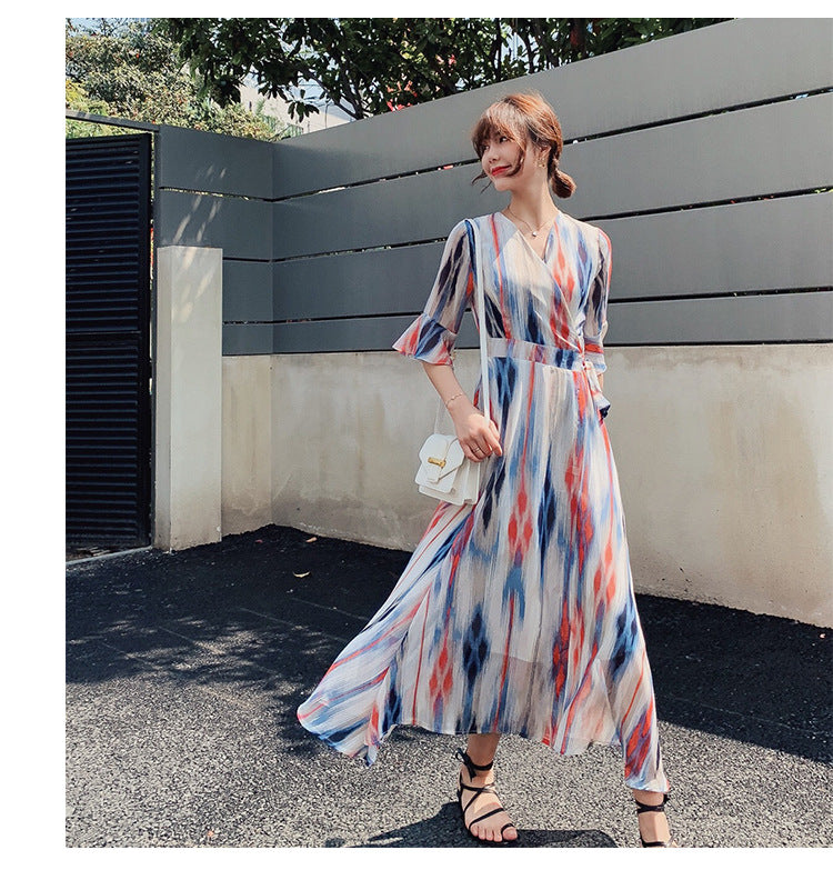 Summer Elegant Chiffon Long Dresses