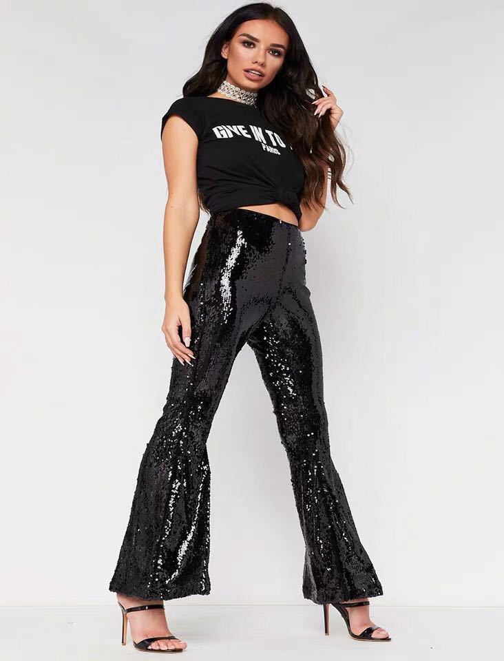 Sexy Sequined Night Party Pants