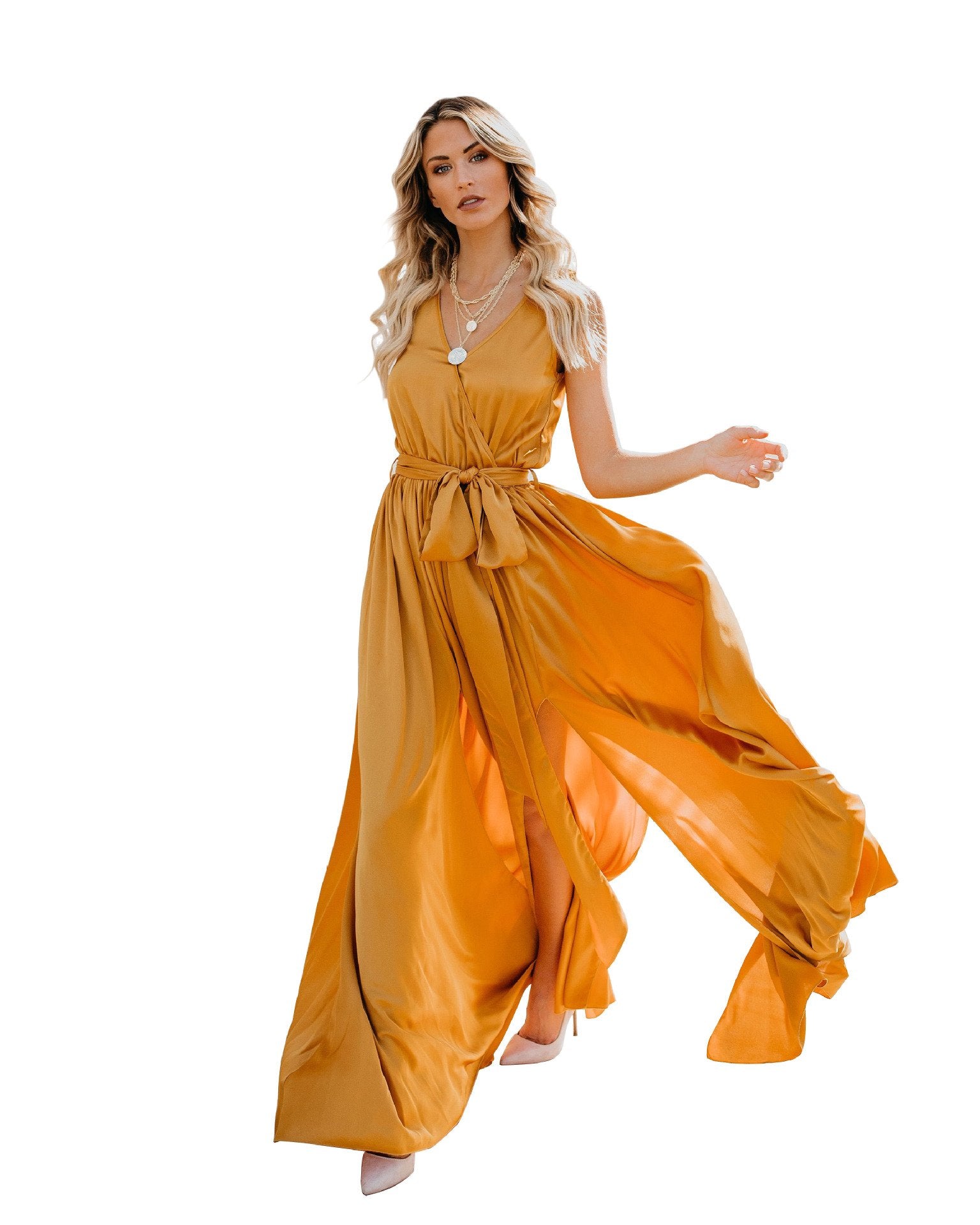 Summer Bohemian Sleeveless Long Dress-STYLEGOING