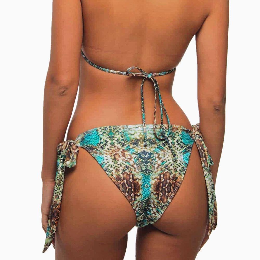 Sanke Print Backless Sexy Summer Beach Swimwear-STYLEGOING