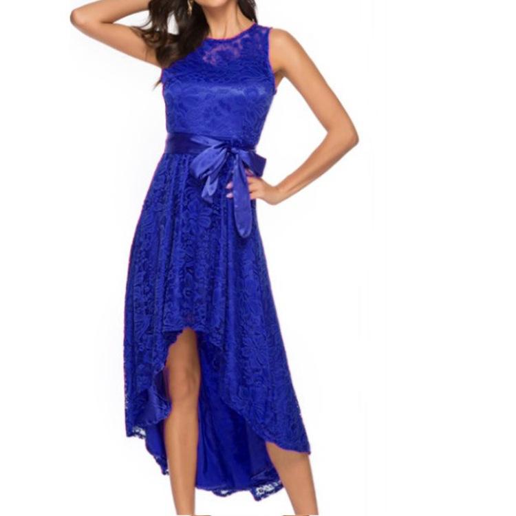 Sexy Sleeveless Plus Size Lace Dresses-STYLEGOING