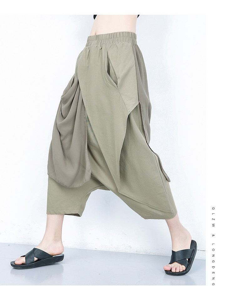 Designed Chiffon Harem Pants for Women