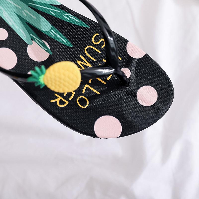 Cute Soft Pineapple Flip-flops Beach Slippers-STYLEGOING