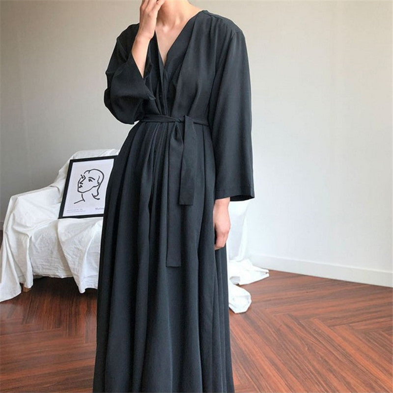 Vintage Loose Long Shirt Cozy Dresses