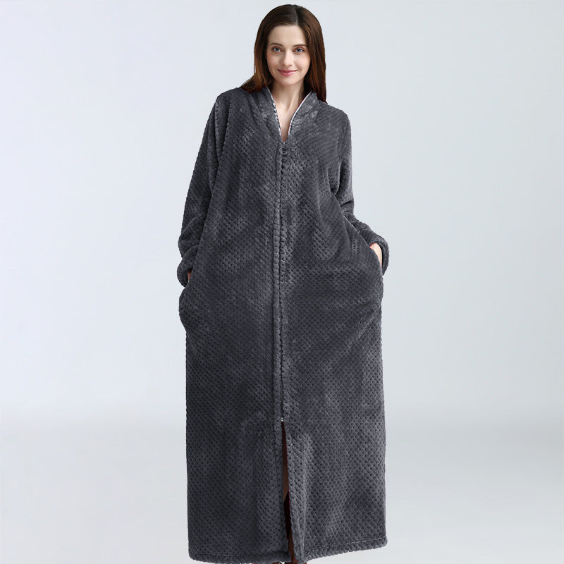 Cozy Fleece Women Sleepwear Gowns