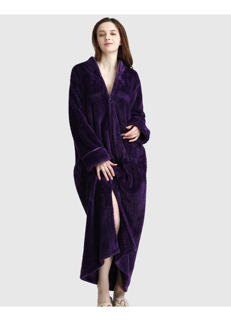 Cozy Fleece Women Sleepwear Gowns