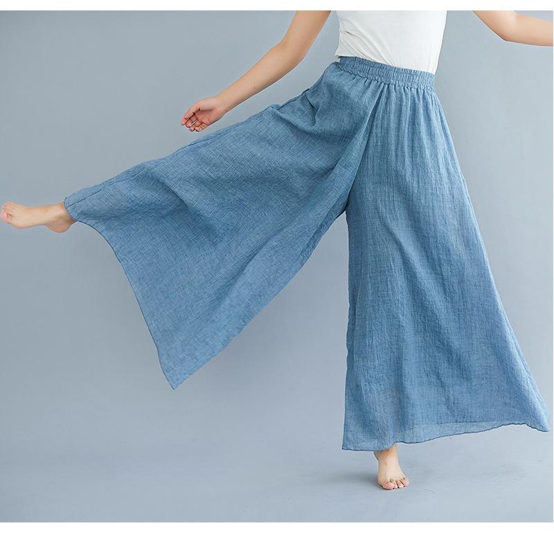 Women Summer Linen Loose Pants-STYLEGOING