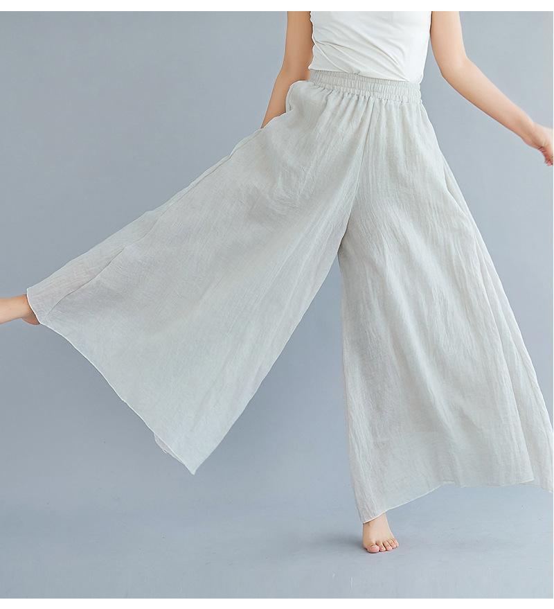 Women Summer Linen Loose Pants-STYLEGOING