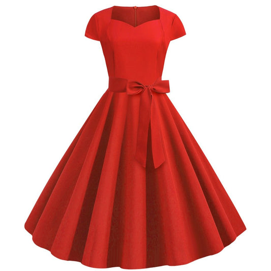 Sexy Sweetheart Vintage Belt Dresses-STYLEGOING