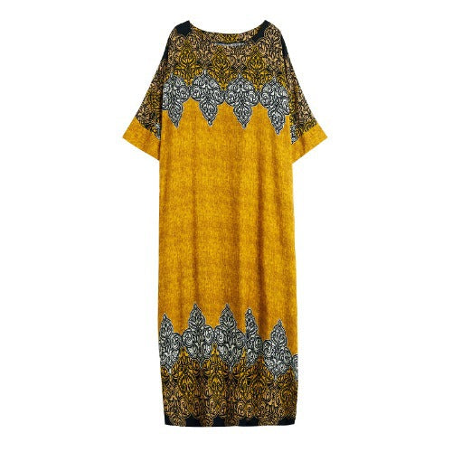 Vintage Cozy Plus Sizes Long Maxi Dresses