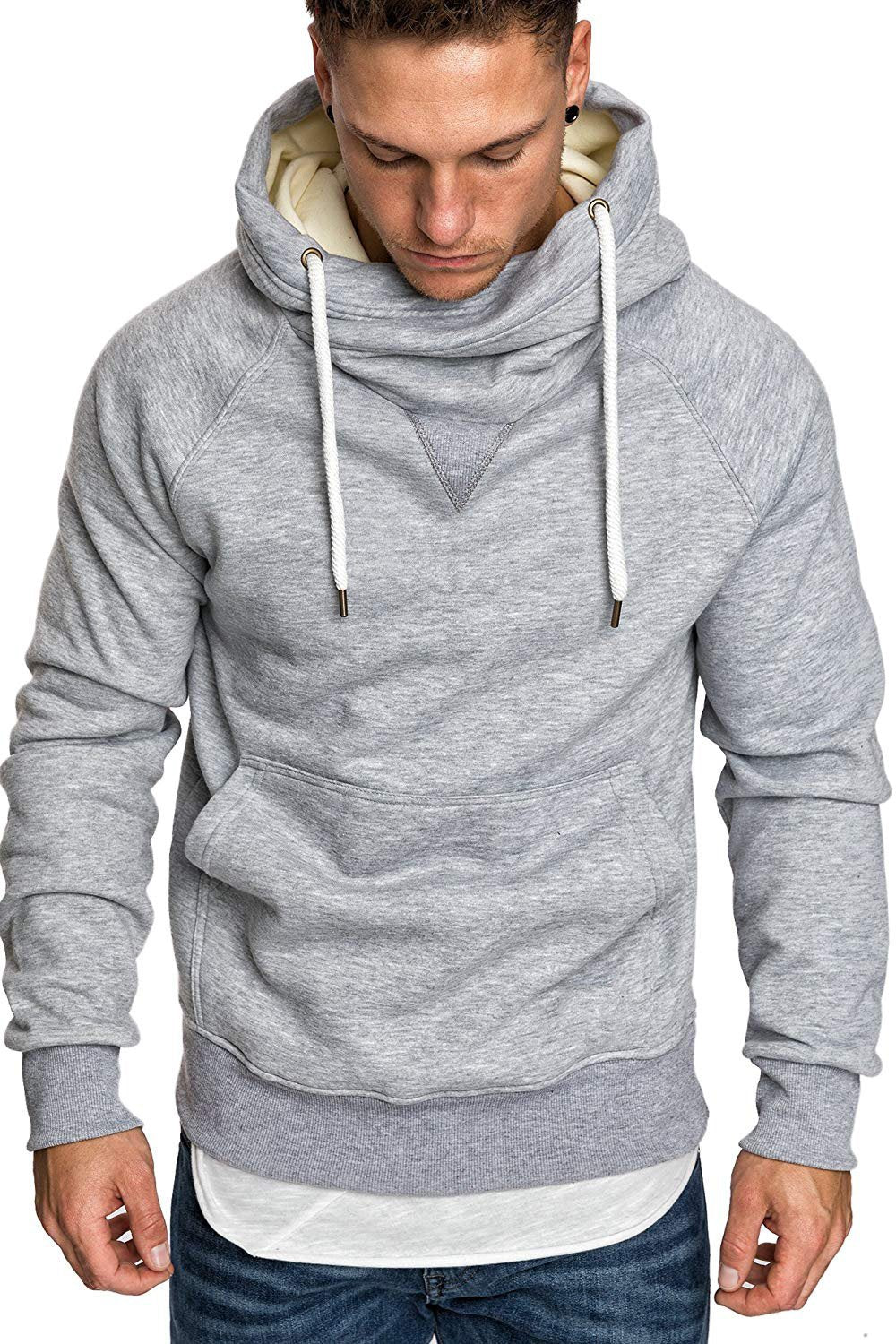 Men Long Sleeves Fall Hoodies-STYLEGOING