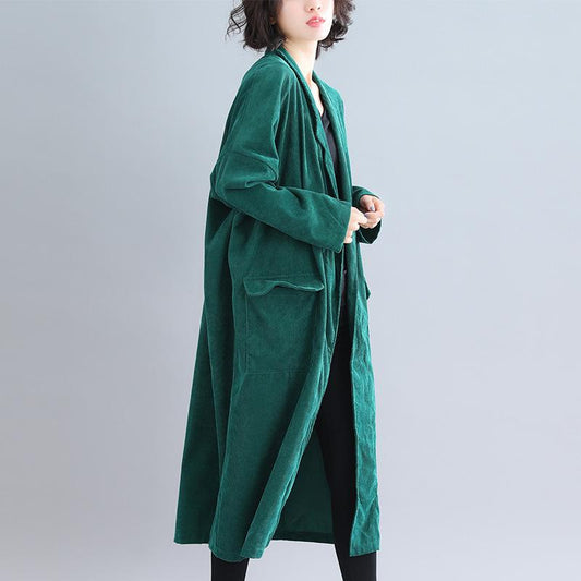 Vintage Women Plus Size Loose Wind Overcoat-STYLEGOING