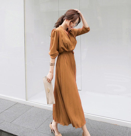 Elegant Chiffon Holiday Dresses with Long Sleeves