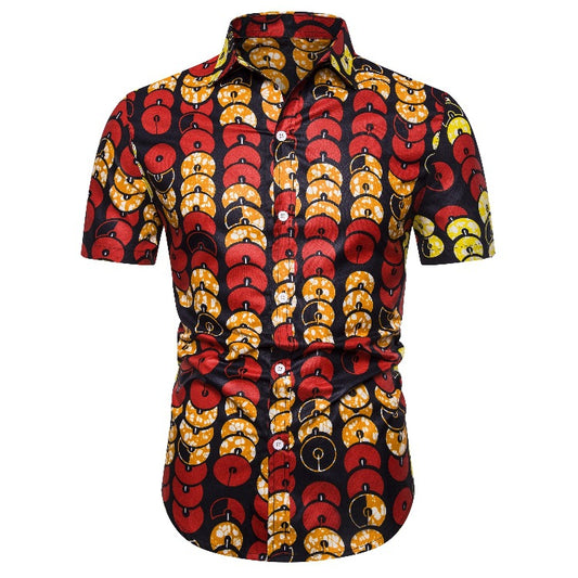 Ethnic Style Men‘s Short Sleeves Shirts