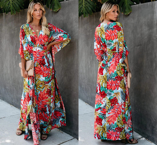 Casual Kimono Beachwear Cover Up Dresses