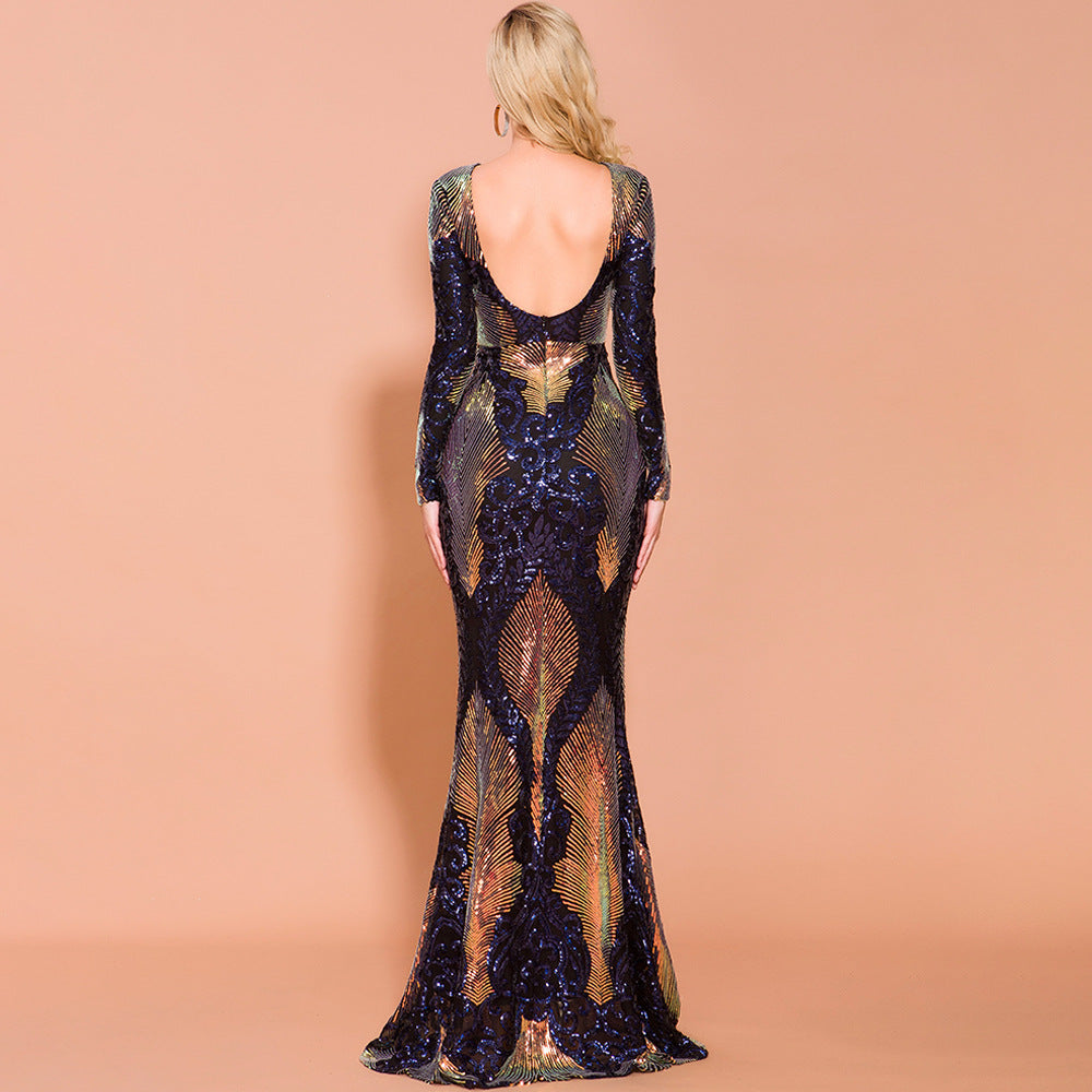 Sexy Mermaid Sequined Evening Dresses