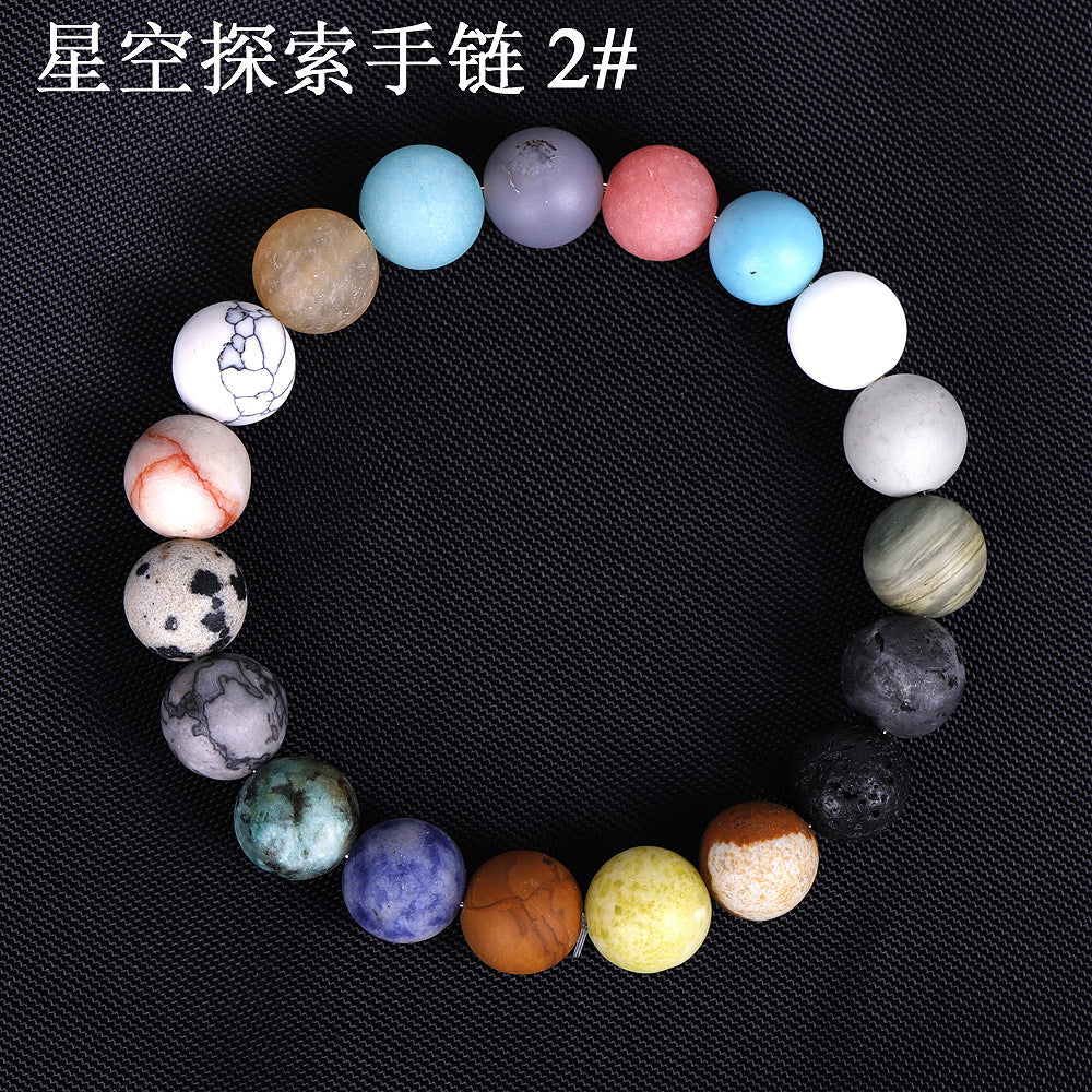 Solar System Sky String Beads Women Bracelets