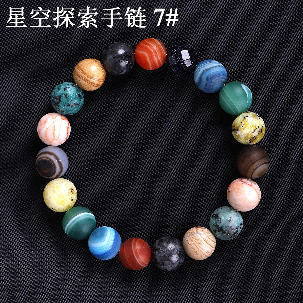 Solar System Sky String Beads Women Bracelets