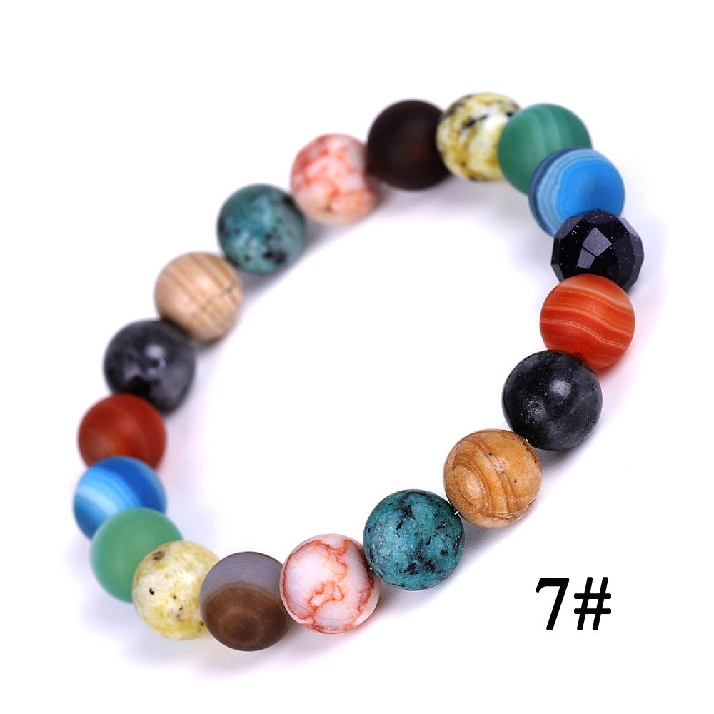 Solar System Sky String Beads Women Bracelets