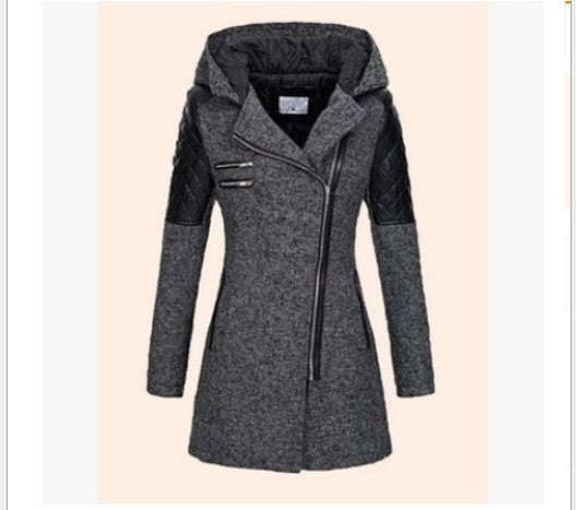 Winter Zipper Hoodies Overcoat for Women