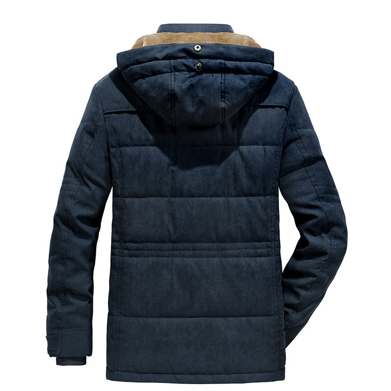 Casual Men's Thicken Warm Winter Overcoat