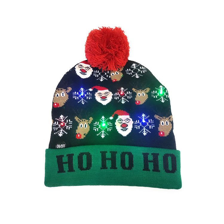 Merry Christmas Knitted Colorful Hats for Kids&Adult