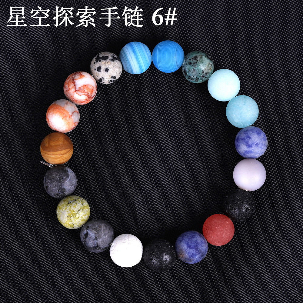 Solar System Sky String Beads Women Bracelets