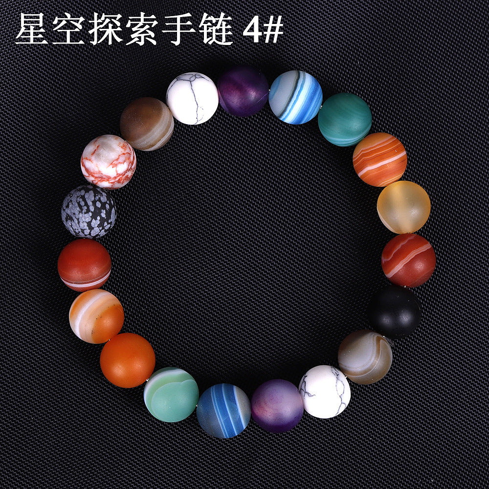 Solar System Sky String Beads Women Bracelets