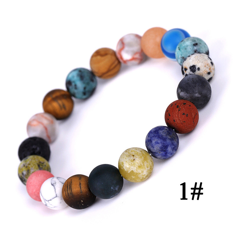 Solar System Sky String Beads Women Bracelets