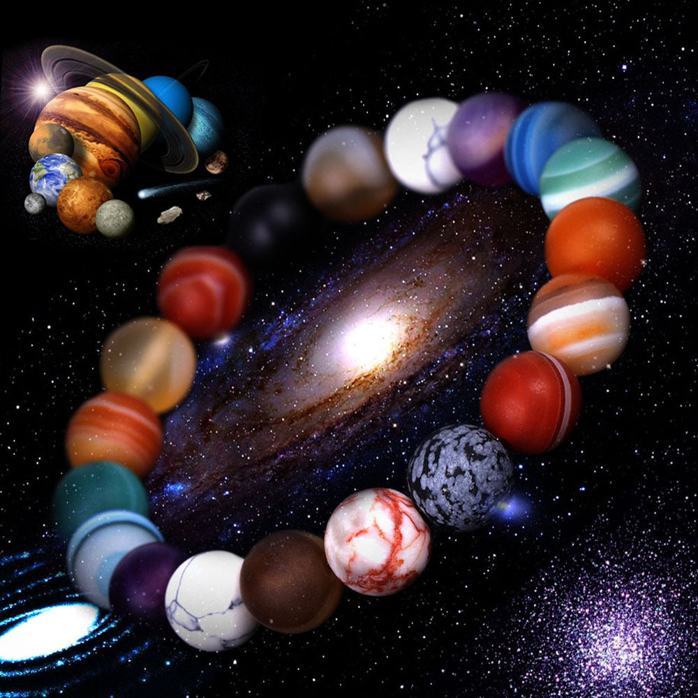 Solar System Sky String Beads Women Bracelets