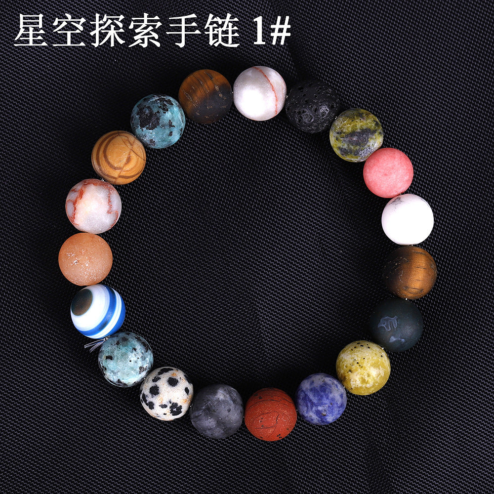 Solar System Sky String Beads Women Bracelets