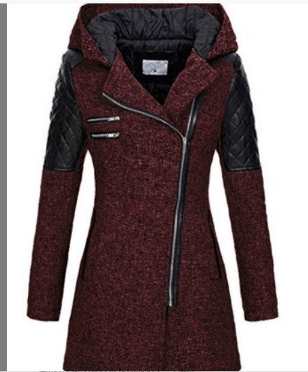 Winter Zipper Hoodies Overcoat for Women