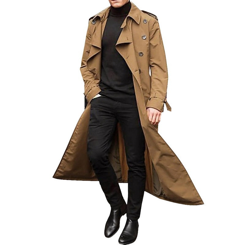 Casual Long Trenchcoat for Men