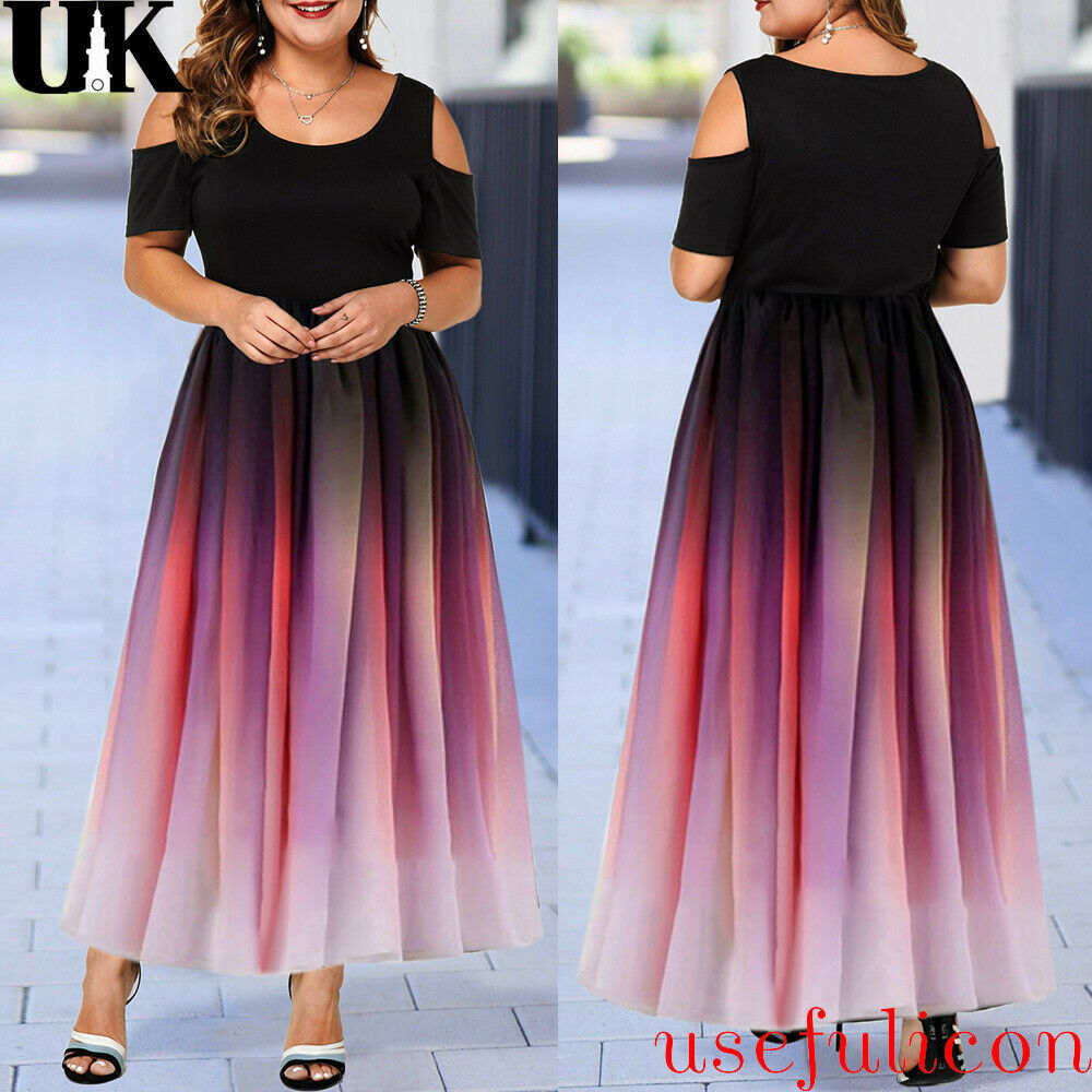 Women Plus Sizes Party Long Dresses