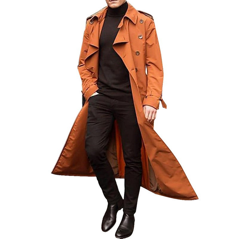 Casual Long Trenchcoat for Men