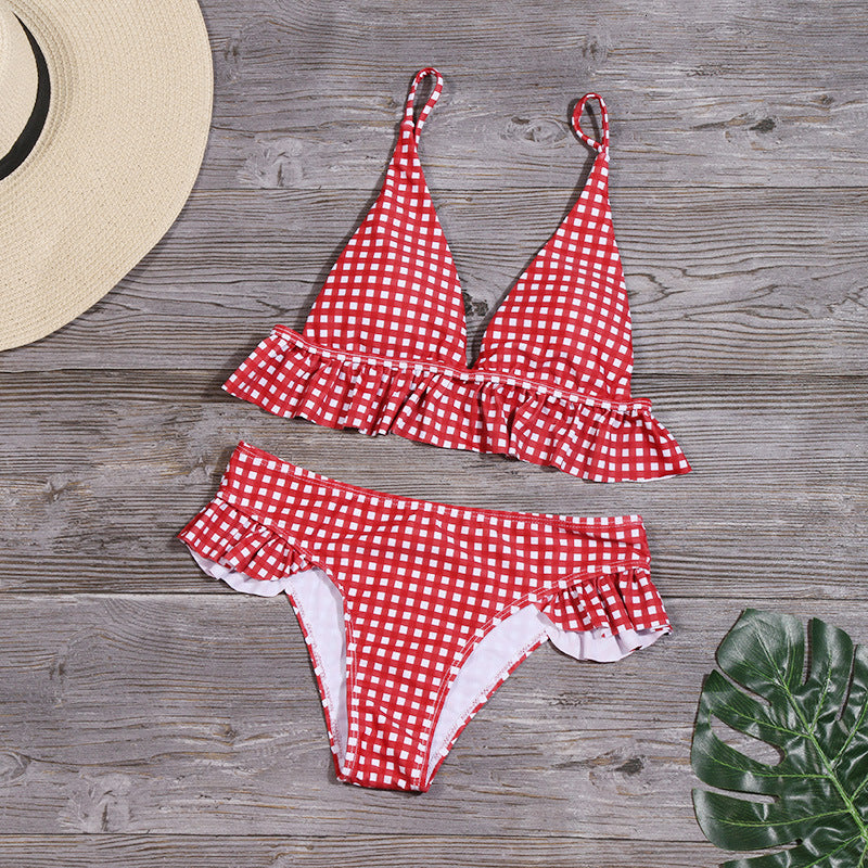 Sexy Summer Ruffled Women Bikini Beachwear