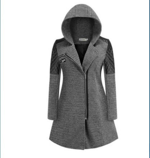 Winter Zipper Hoodies Overcoat for Women