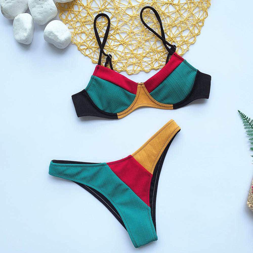 Sexy Colorful Summer Beach Swimsuit-STYLEGOING