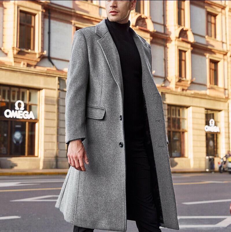 Men's Long Overcoat for Winter-STYLEGOING